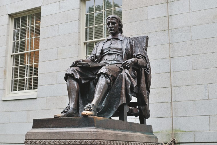 John Harvard Statue, Cambridge, Massachusetts, USA