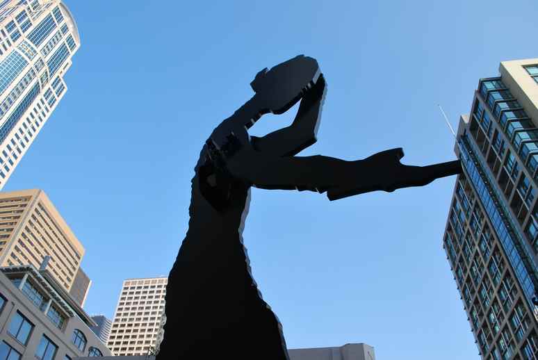 Hammering Man, Seattle, Washington, USA