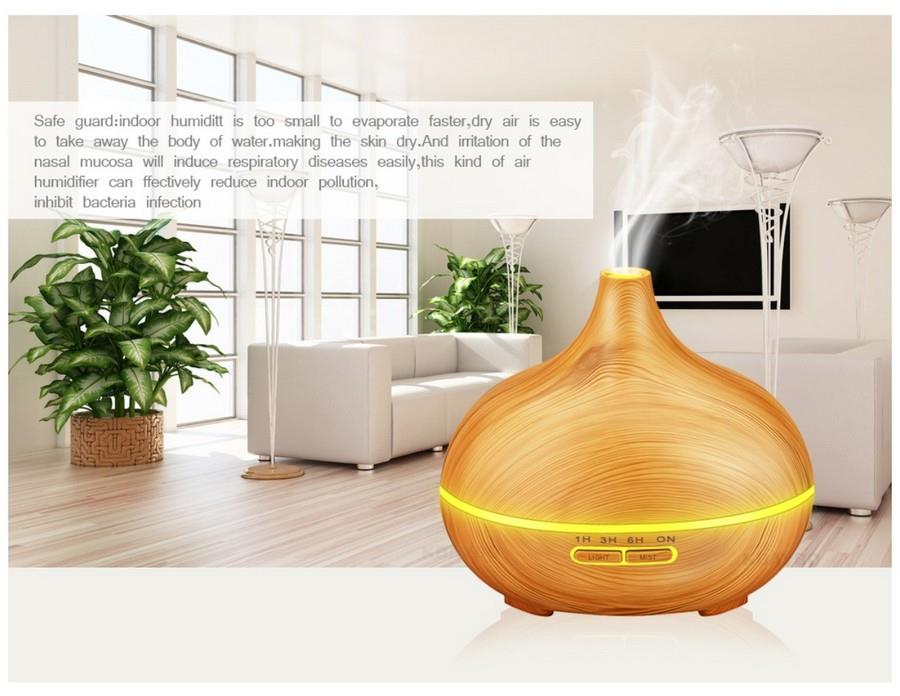 Air Ultrasonic Humidifier with Essential Oil Aroma Diffuser