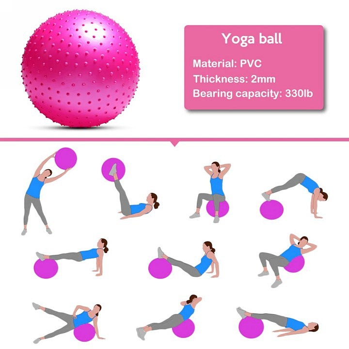 Yoga Ball Pilates Exercises Ball Anti-burst Fitness Ball Massage Ball